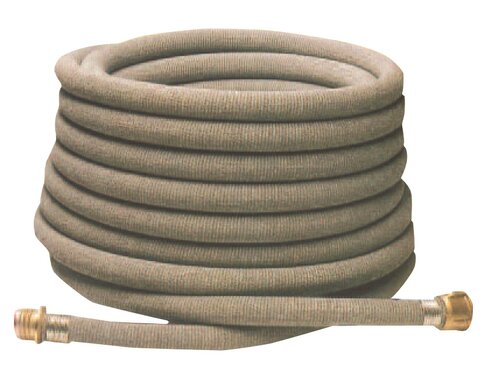Tuyau de refoulement SRV gris 35mm longueur 40m équipé de demi raccords DSP/ALU DN40 DAR 35 Sertis