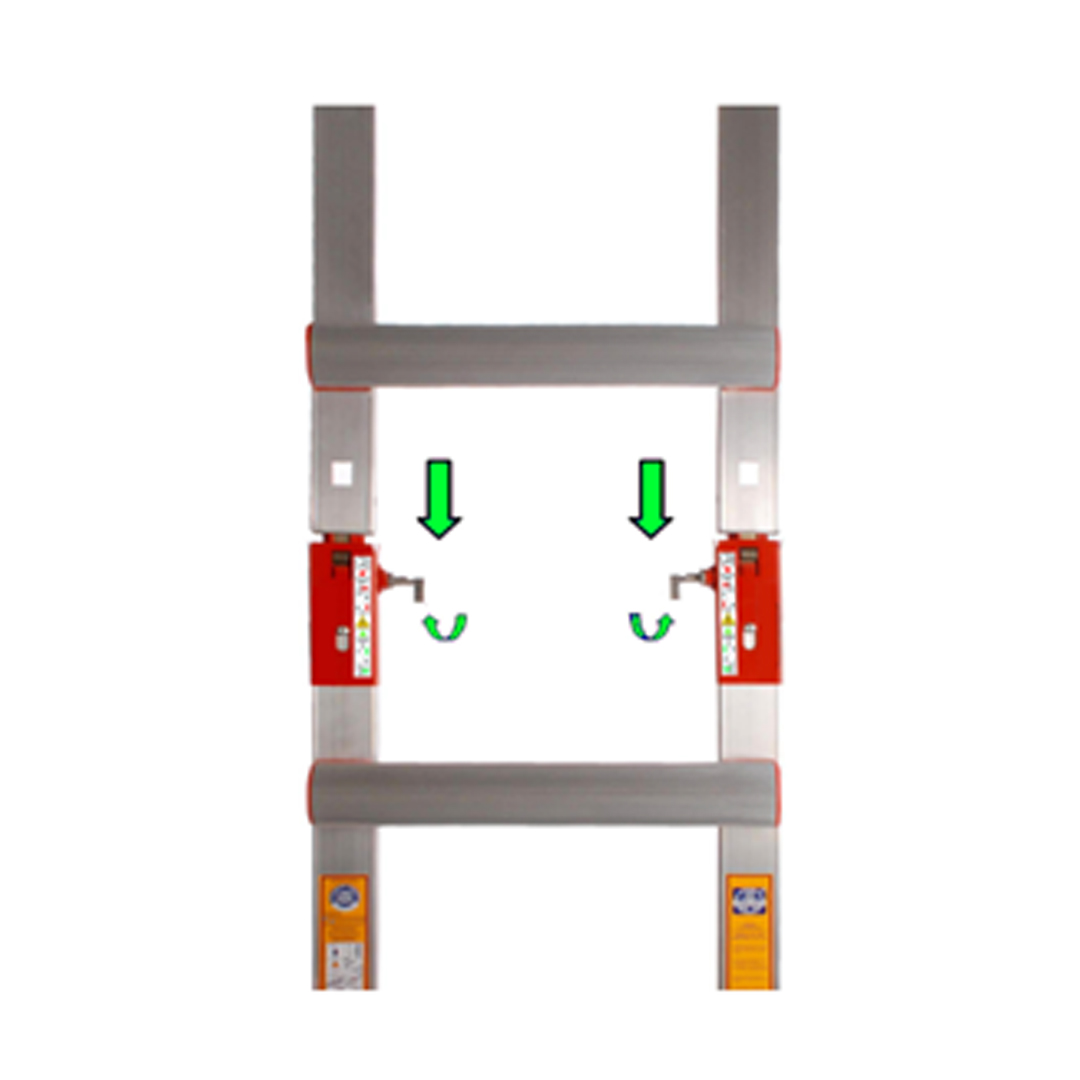 Rallonge échelle de toit alu 1.17m espacement 39cm
