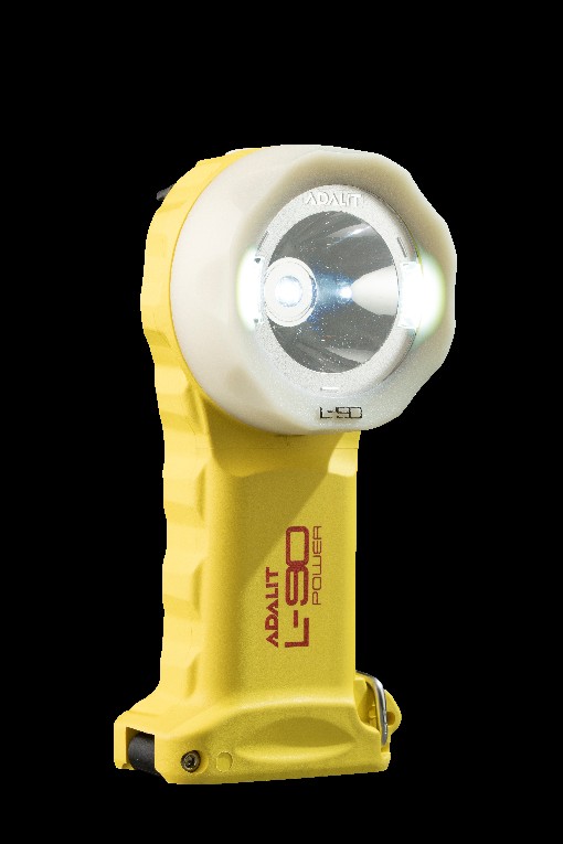Lampe Adalit L-90 power 300lm avec bague photoluminescente et 3 piles alcalines AA/LR6