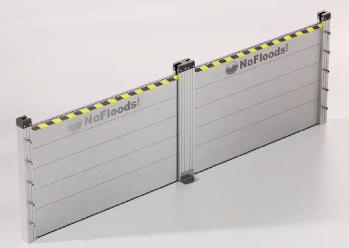 Barrières anti inondation Nofloods alugate panneau 153 set H153cm L100cm (8 planches)