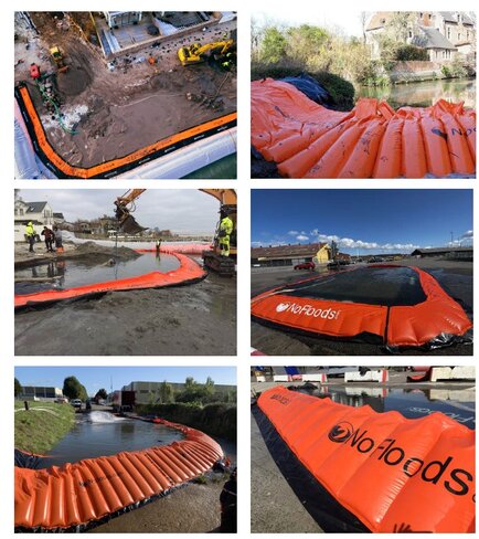 Barrières anti inondation Nofloods flexguard 50 angle intérieur 90°