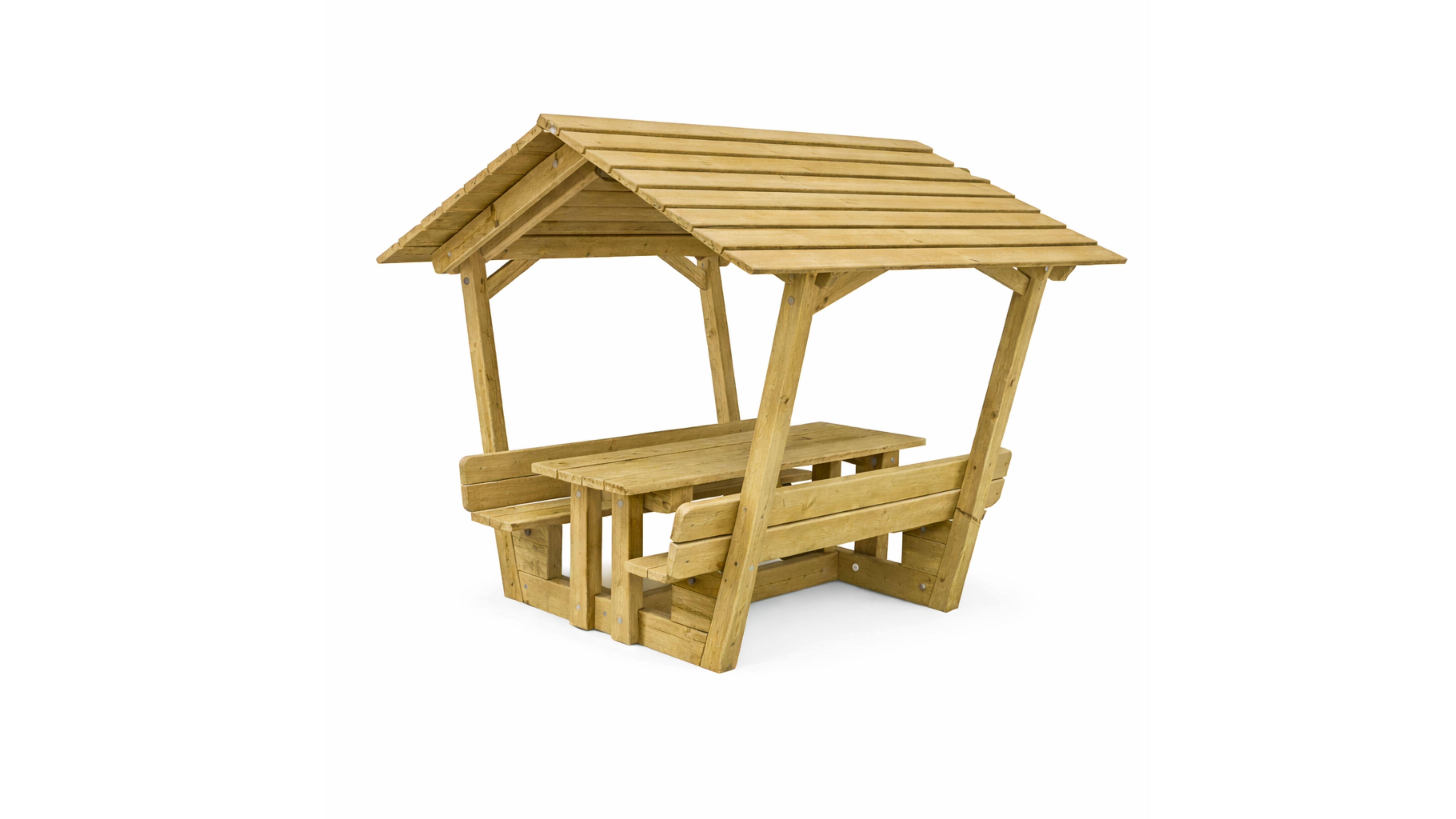 Table élémentaire non coloré Korreja - l. 170 cm - fixation avec kit de scellement - déchargé sous abri