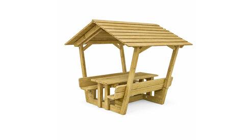 Table élémentaire non coloré Korreja - l. 170 cm - fixation avec kit de scellement - déchargé sous abri
