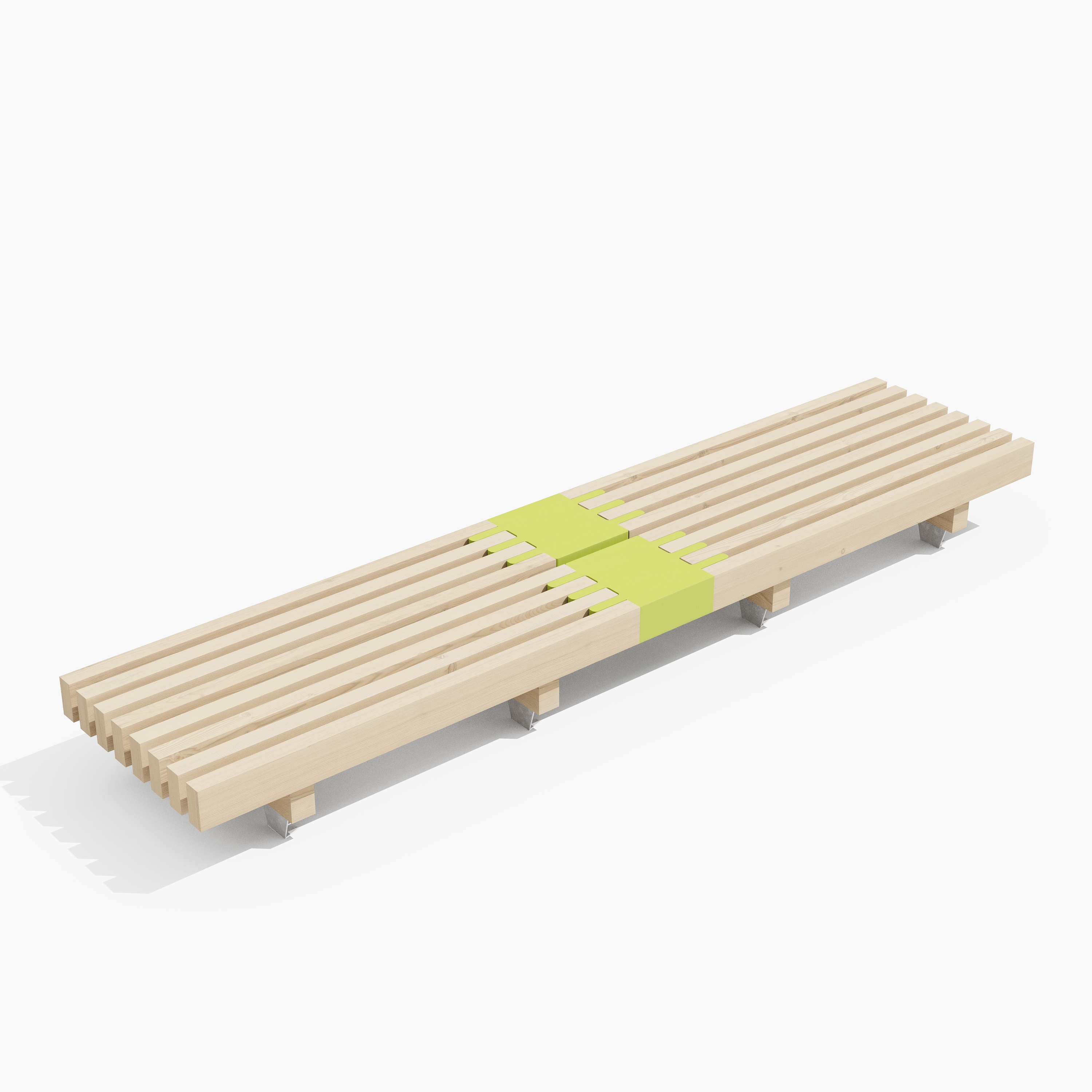 Pack 15 Modulam - pin traité avec jonction - l. 372,2 cm - déchargé sous abri