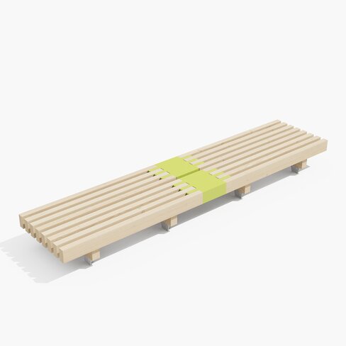 Pack 15 Modulam - pin traité avec jonction - l. 372,2 cm - déchargé sous abri