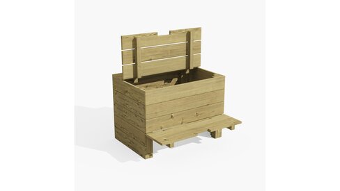 Composteur Couleau - 430 L déchargé sous abri
