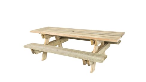 Table Brahat - à poser - fixation avec kit de scellement déchargé sous abri