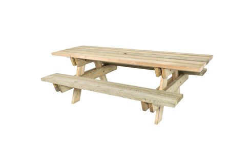 Table Brahat PMR - à poser - fixation avec kit de scellement déchargé sous abri
