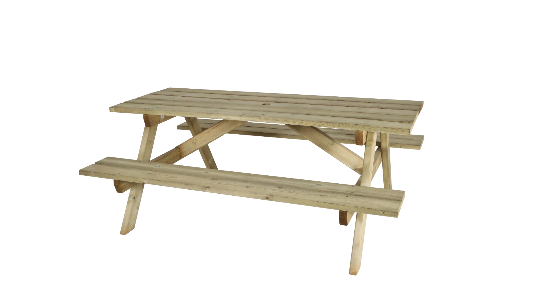 Table Bataz - à poser - fixation avec kit de scellement déchargé sous abri