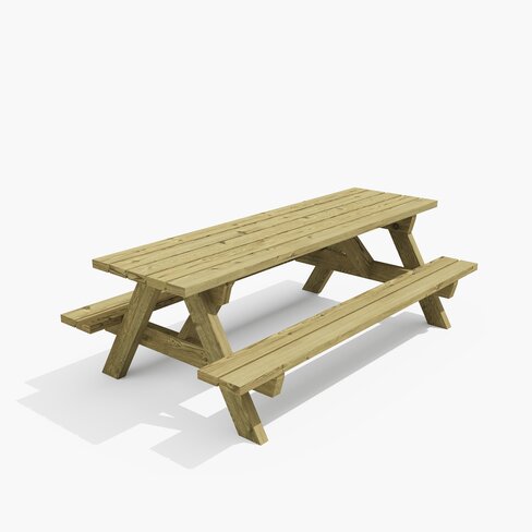 Table Tatiha - à poser - fixation avec kit de scellement déchargé sous abri