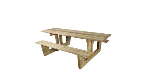 Table Queffin - à poser - fixation avec kit de scellement déchargé sous abri