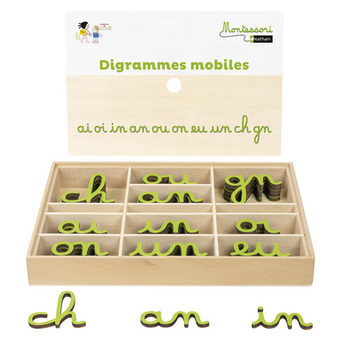 Digrammes mobiles - Montessori par Nathan