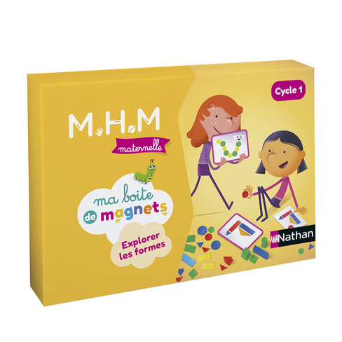 MHM - boîte de magnets - explorer les formes - 4 enfants