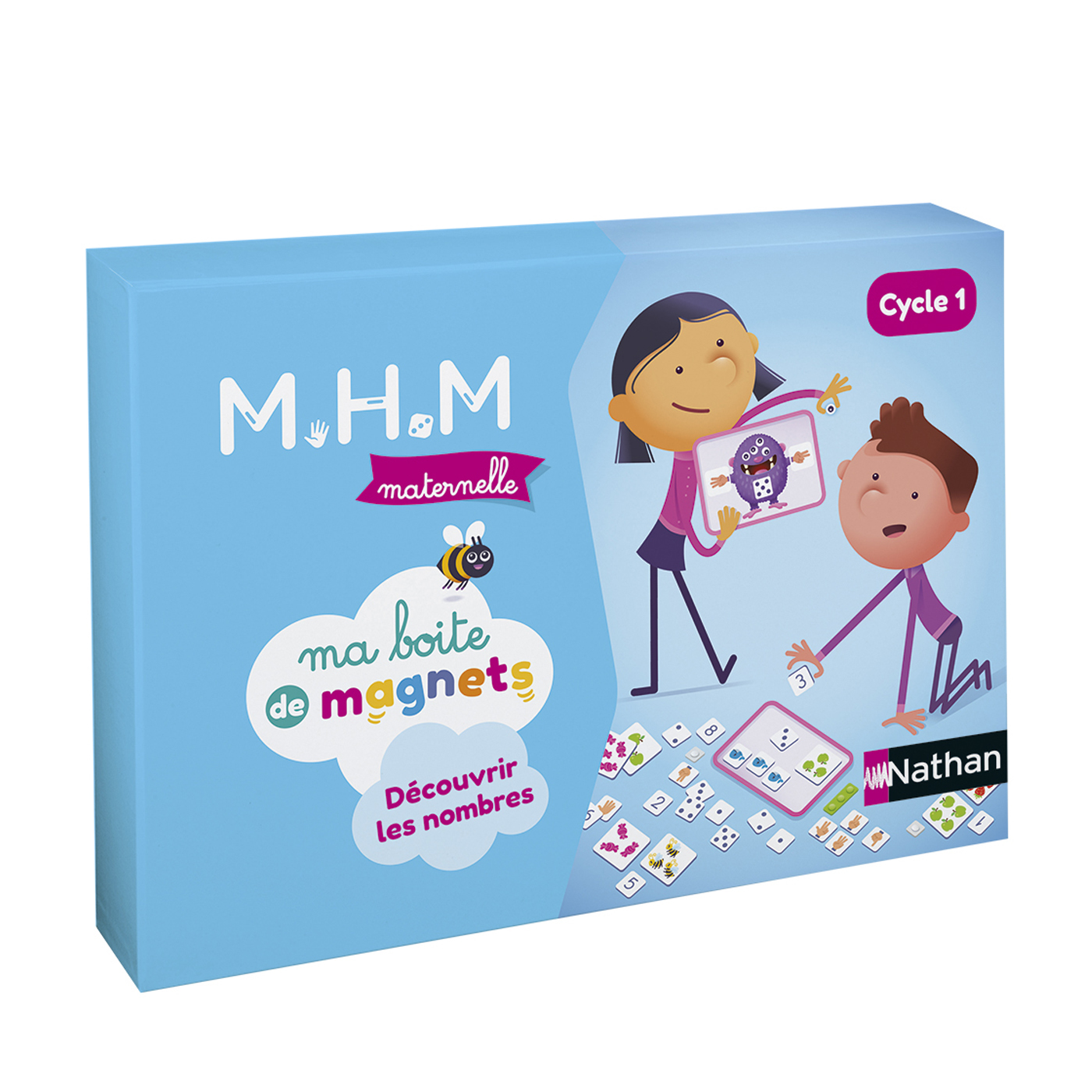 MHM - ma boîte de magnets - découvrir les nombres - 4 enfants