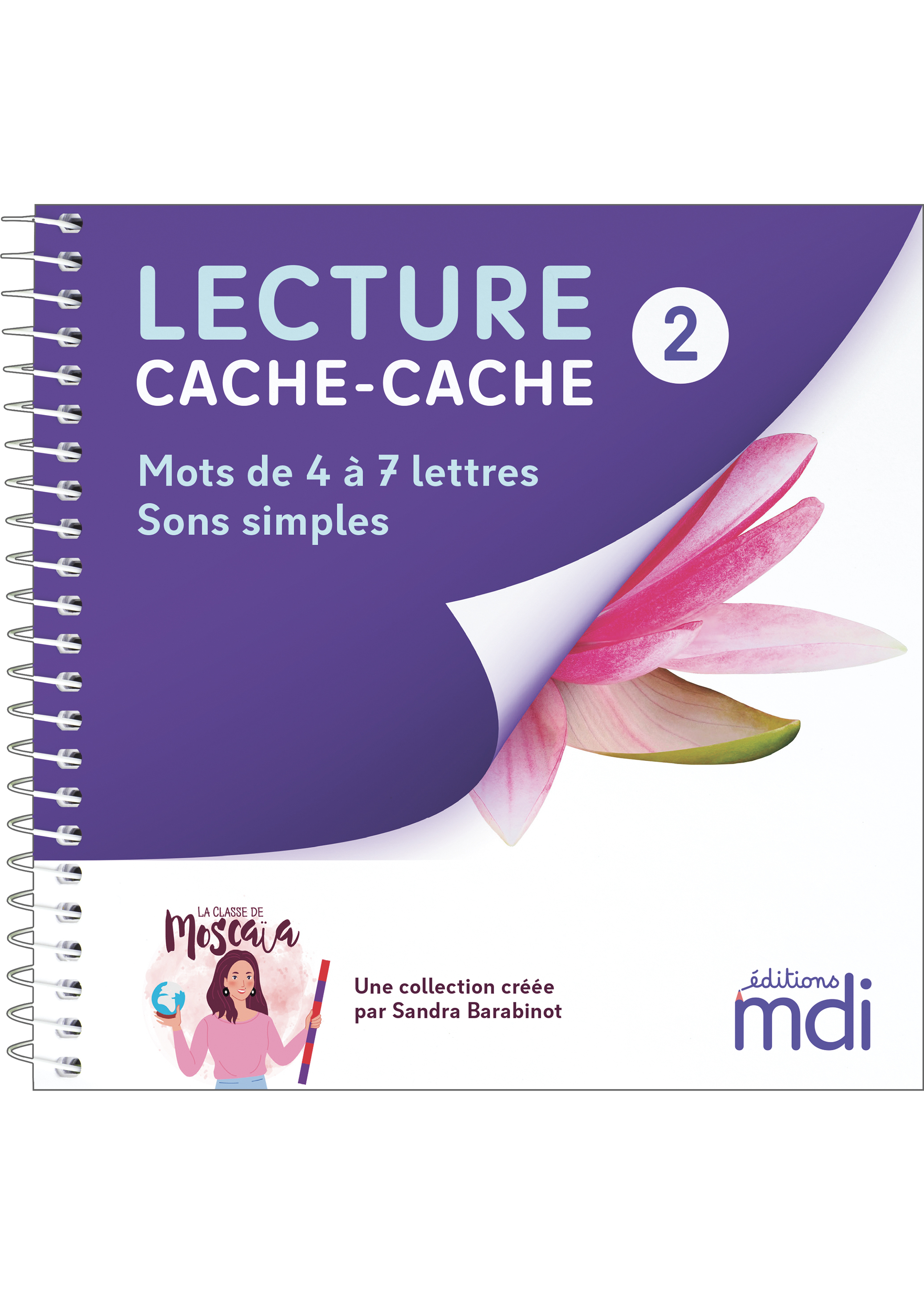 Lecture cache-cache - livre 2 - sons simples 4 à 7 lettres