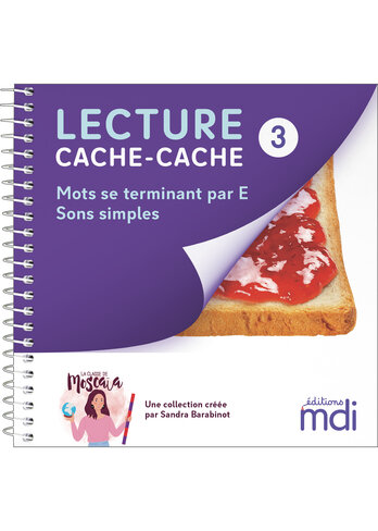 Lecture cache-cache - livre 3 - sons simples le e en fin de mot