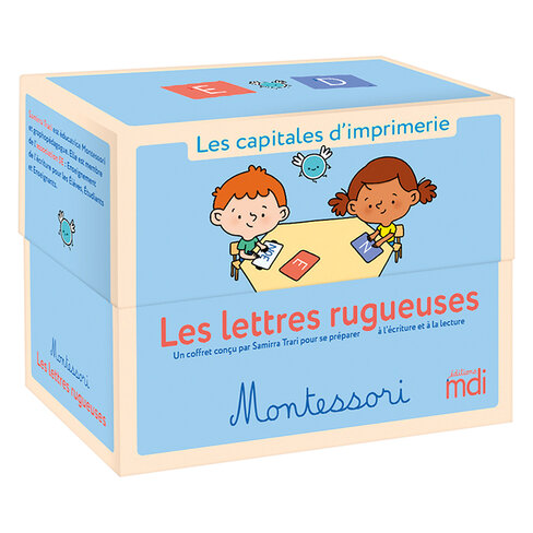 Les lettres rugueuses Montessori - capitales d imprimerie