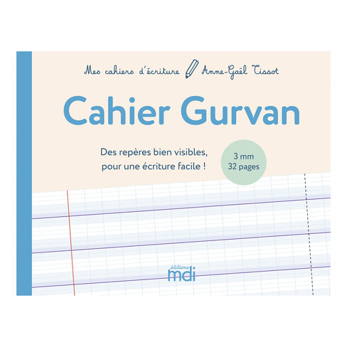 Mes cahiers d'écritures mdi Gurvan 3 mm a l'italienne lot x5