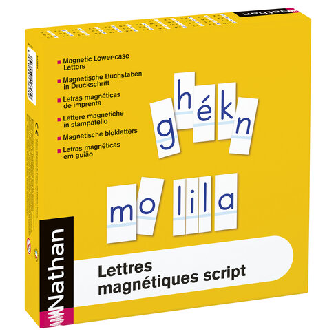 Lettres magnétiques script