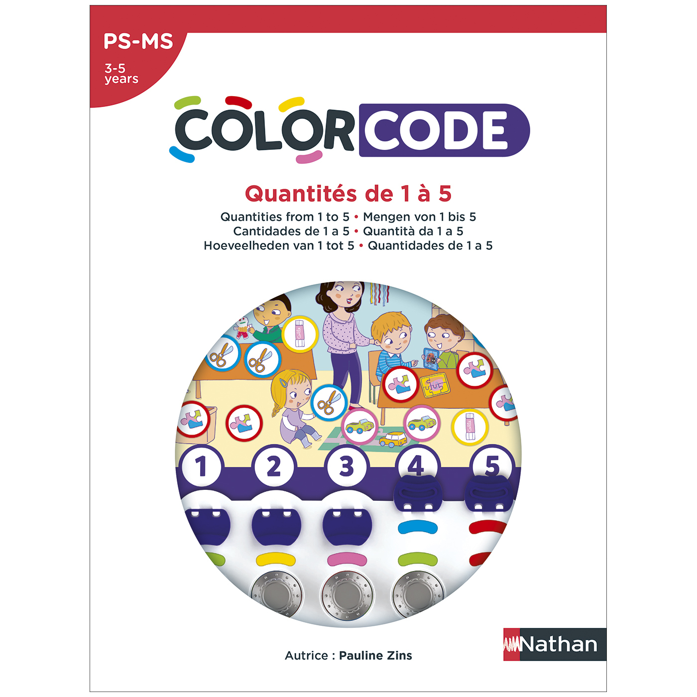 Colorcode - quantités de 1 à 5