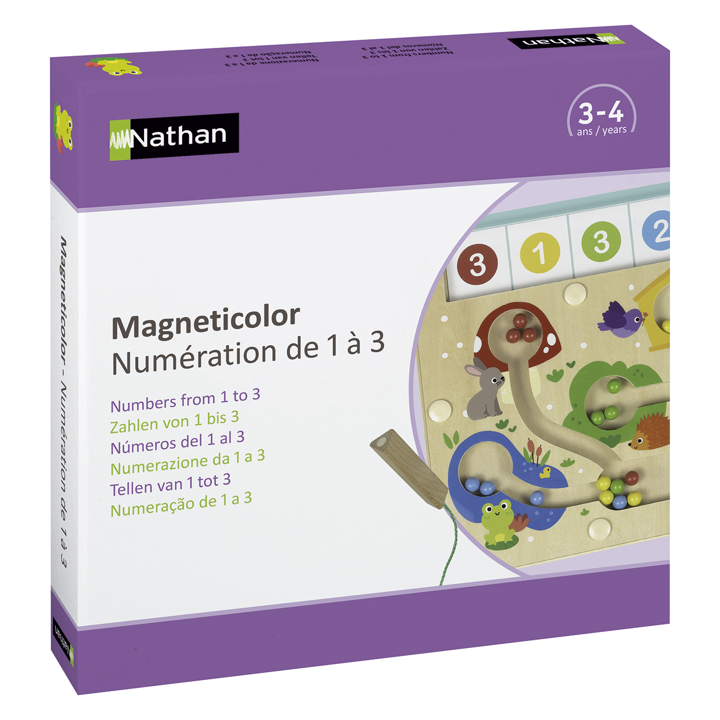 Magneticolor - numération de 1 à 3