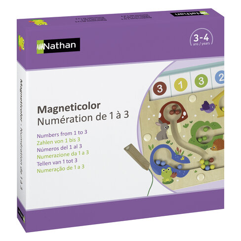 Magneticolor - numération de 1 à 3