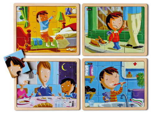 Puzzles bois ma journee