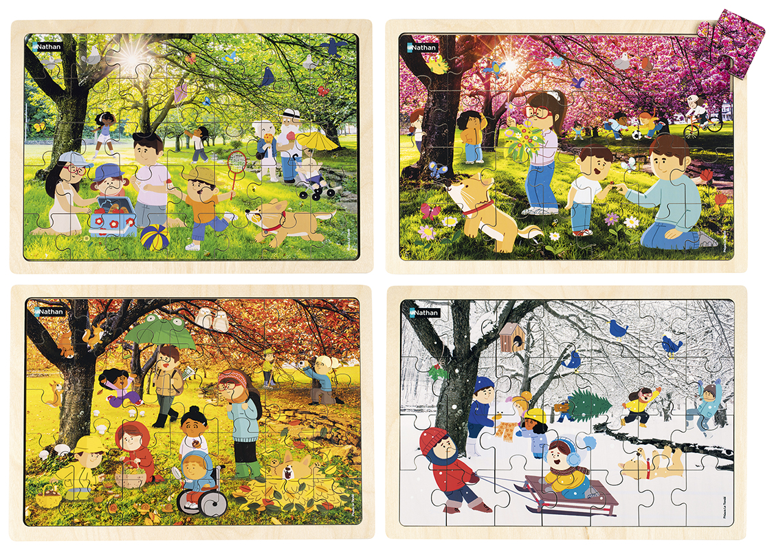 Puzzles - les 4 saisons