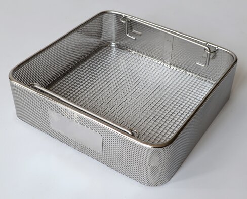 Panier Ergoster 170 x 250 x 50 mm Fond maille soudée 5x5x - Périphérie tôle perforée