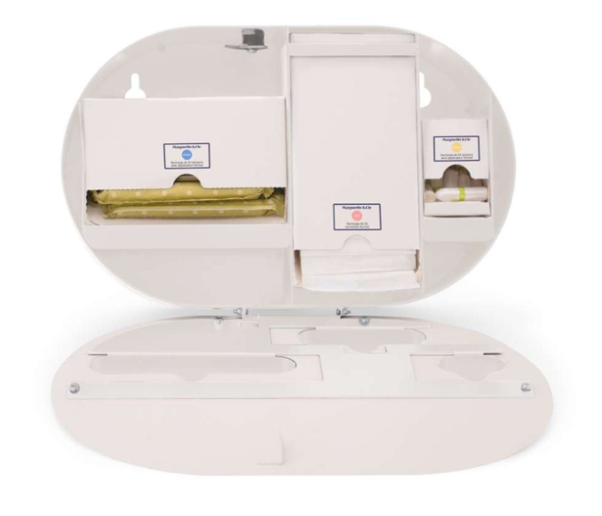Distributeur Capsule protections hygiéniques blanc - unité