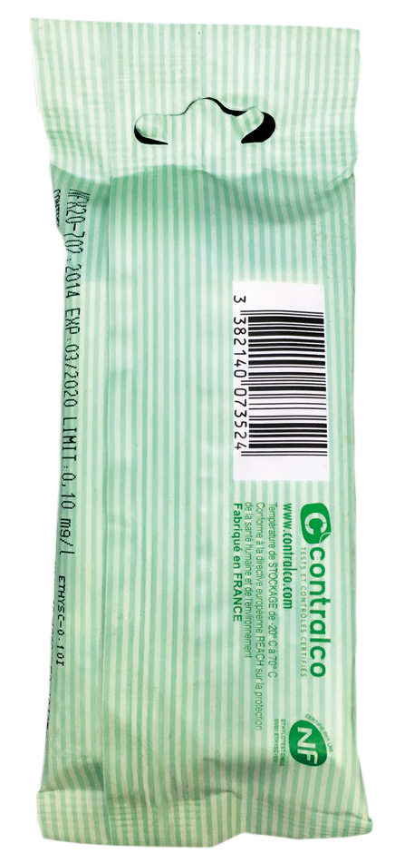 Ethylotest chimique à usage unique - taux 0,2 g/l de sang - lot de 300