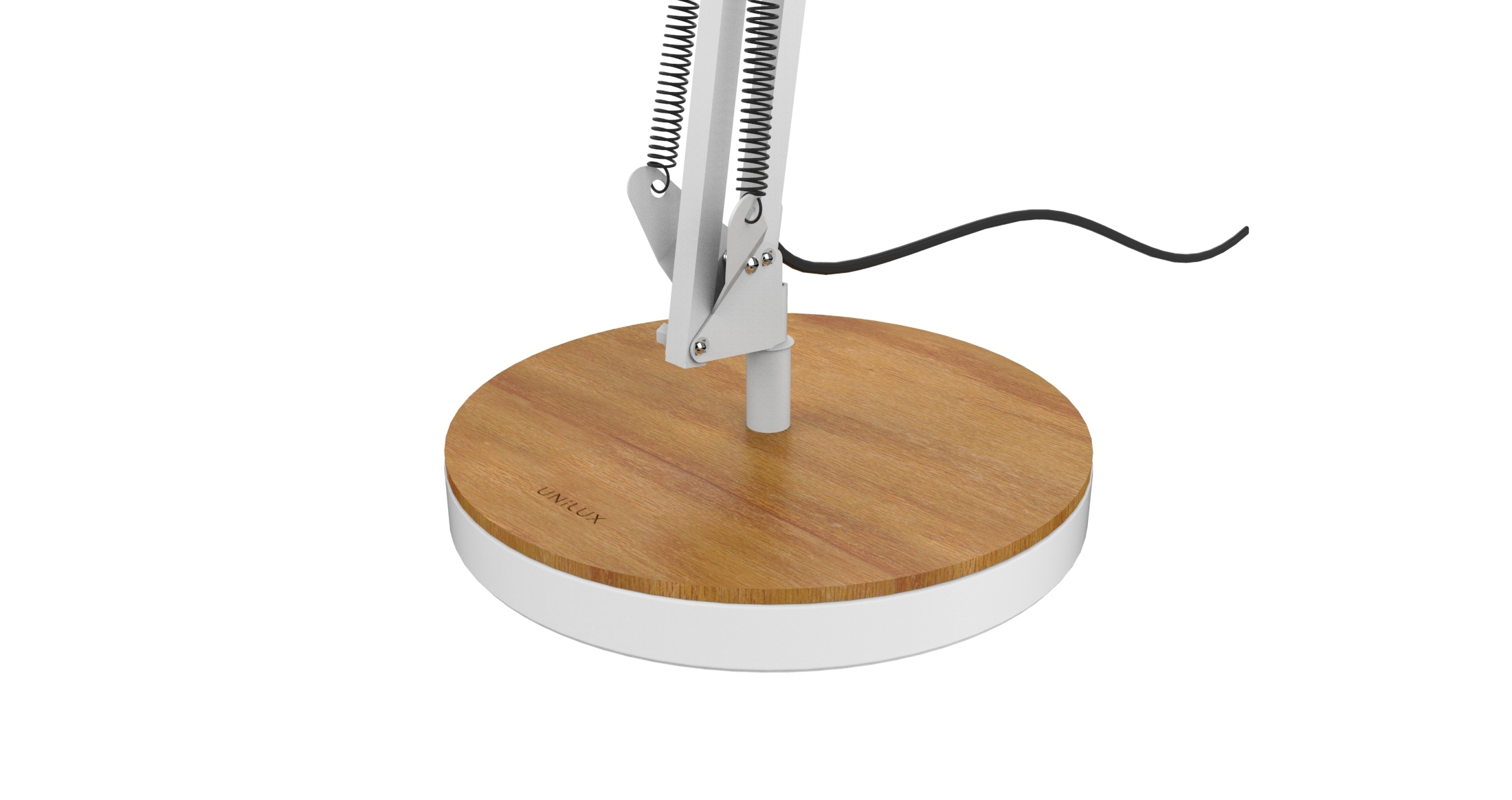 Lampe de bureau LED Baya Bamboo blanc