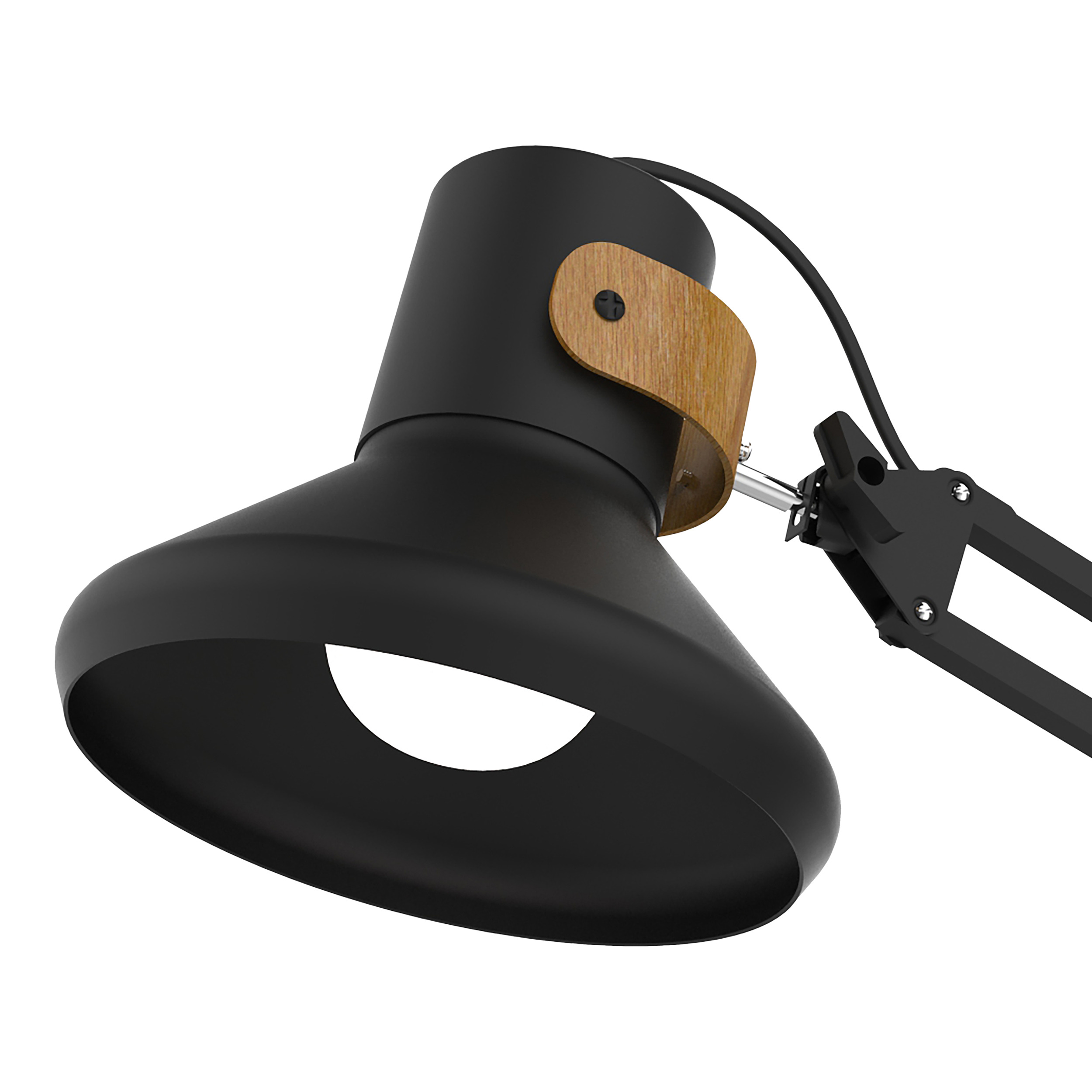 Lampe de bureau LED Baya Bamboo noir