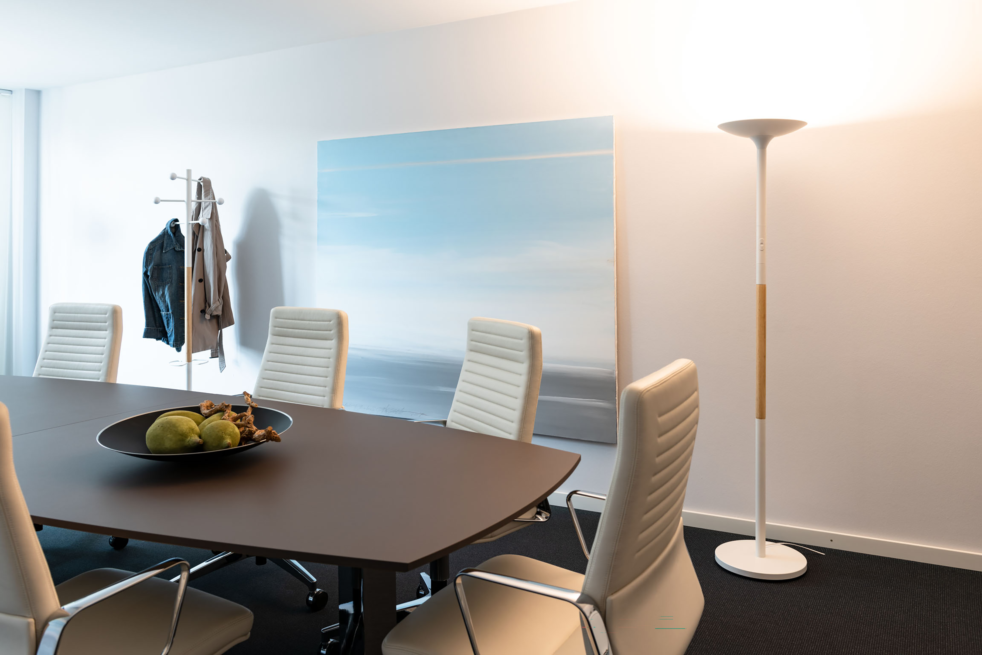 Lampadaire de bureau LED Pryska - blanc
