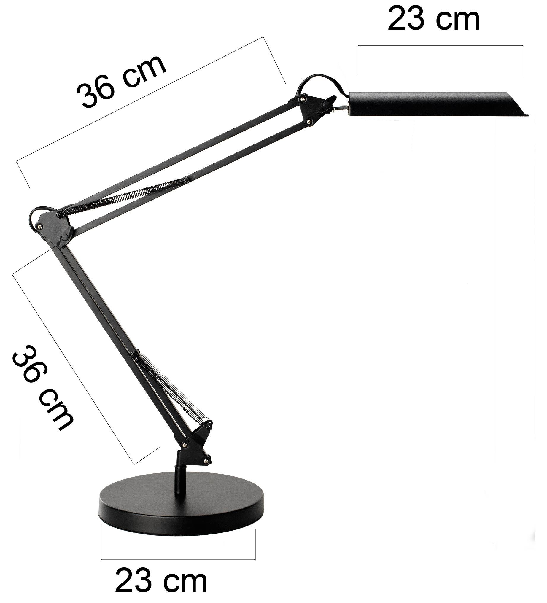 Lampe de bureau LED Swingoled - noire