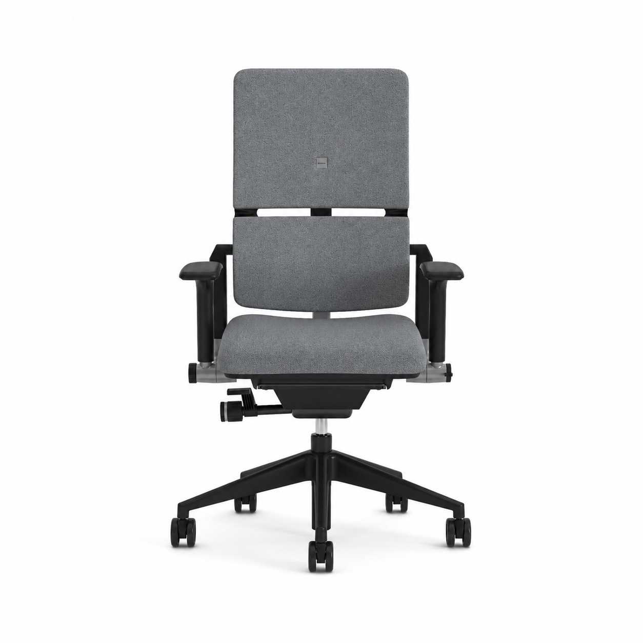 Fauteuil de bureau Please réemployé - tissu - piètement époxy noir - accotoirs 1D - minimum 25 pièces