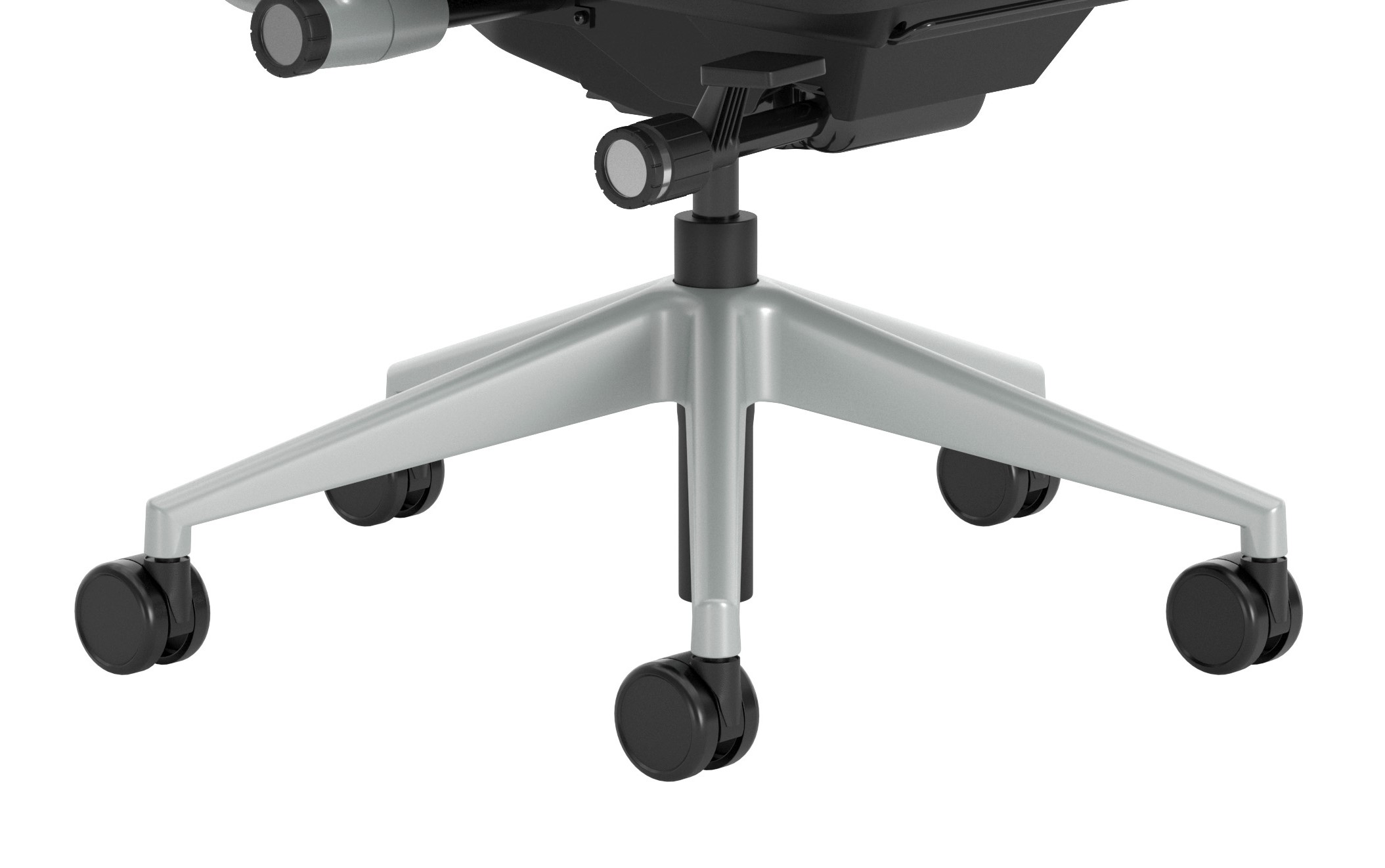 Fauteuil de bureau Please réemployé - tissu - piètement époxy gris - accotoirs 1D - minimum 25 pièces