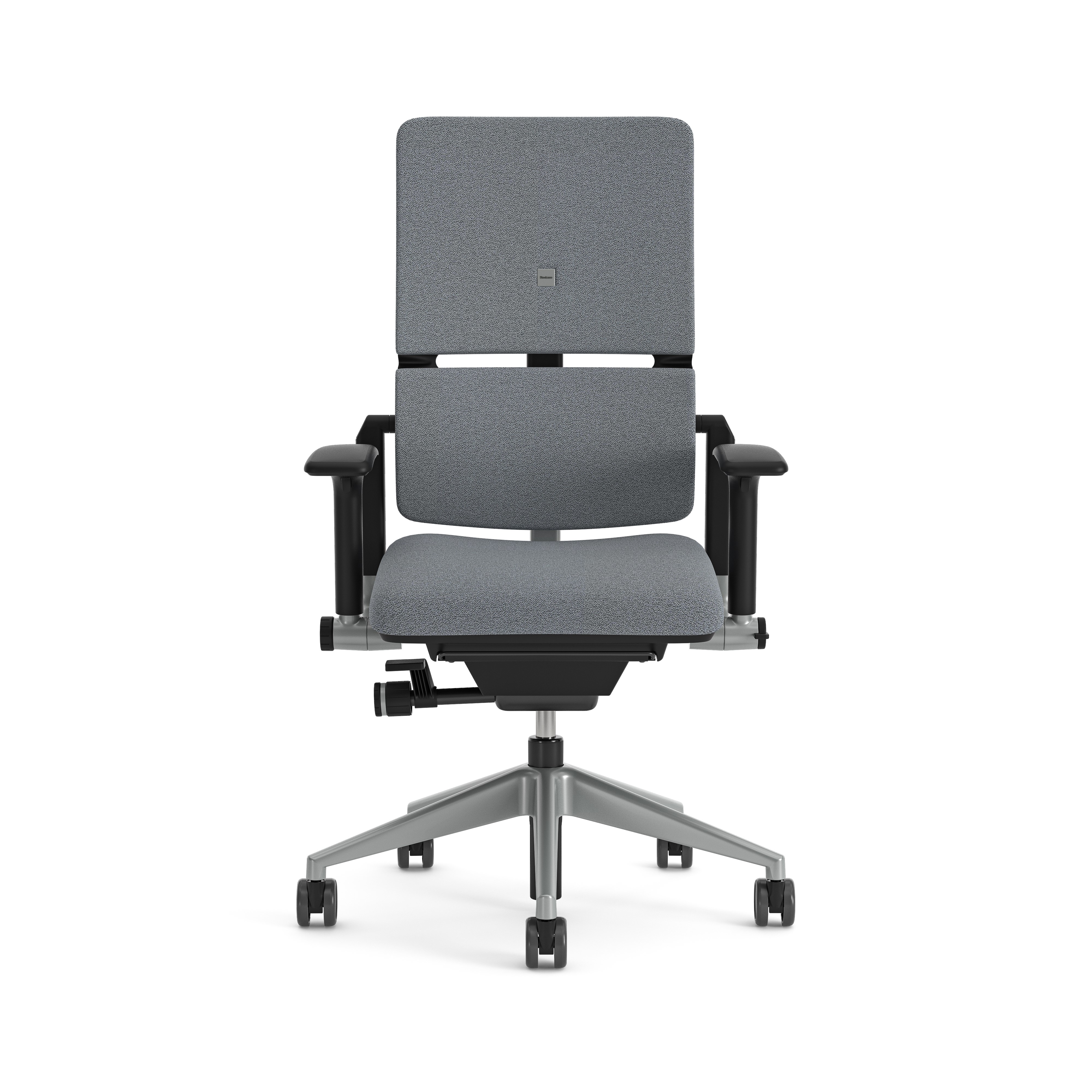Fauteuil de bureau Please réemployé - tissu - piètement époxy gris - accotoirs 1D - minimum 25 pièces