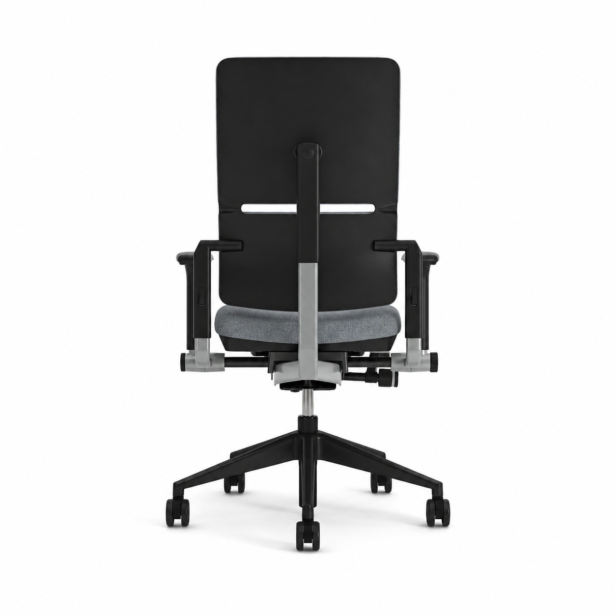 Fauteuil de bureau Please réemployé - tissu - piètement époxy noir - accotoirs 3D - minimum 25 pièces