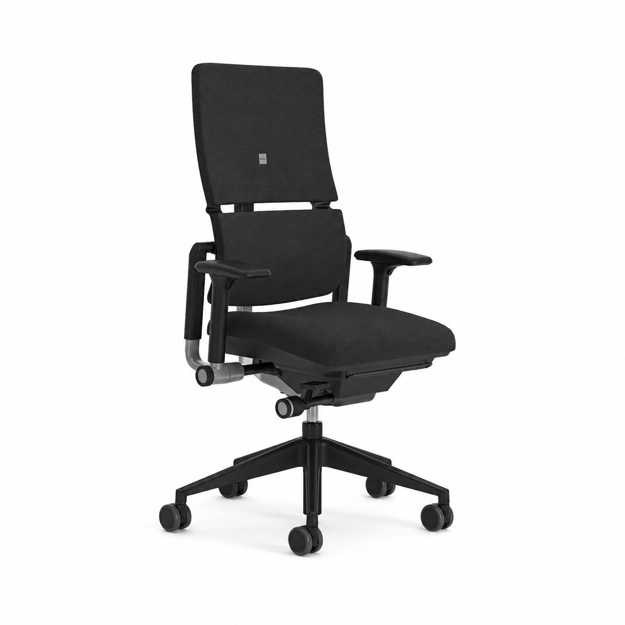Fauteuil de bureau Please réemployé - tissu - piètement époxy noir - accotoirs 3D - minimum 25 pièces