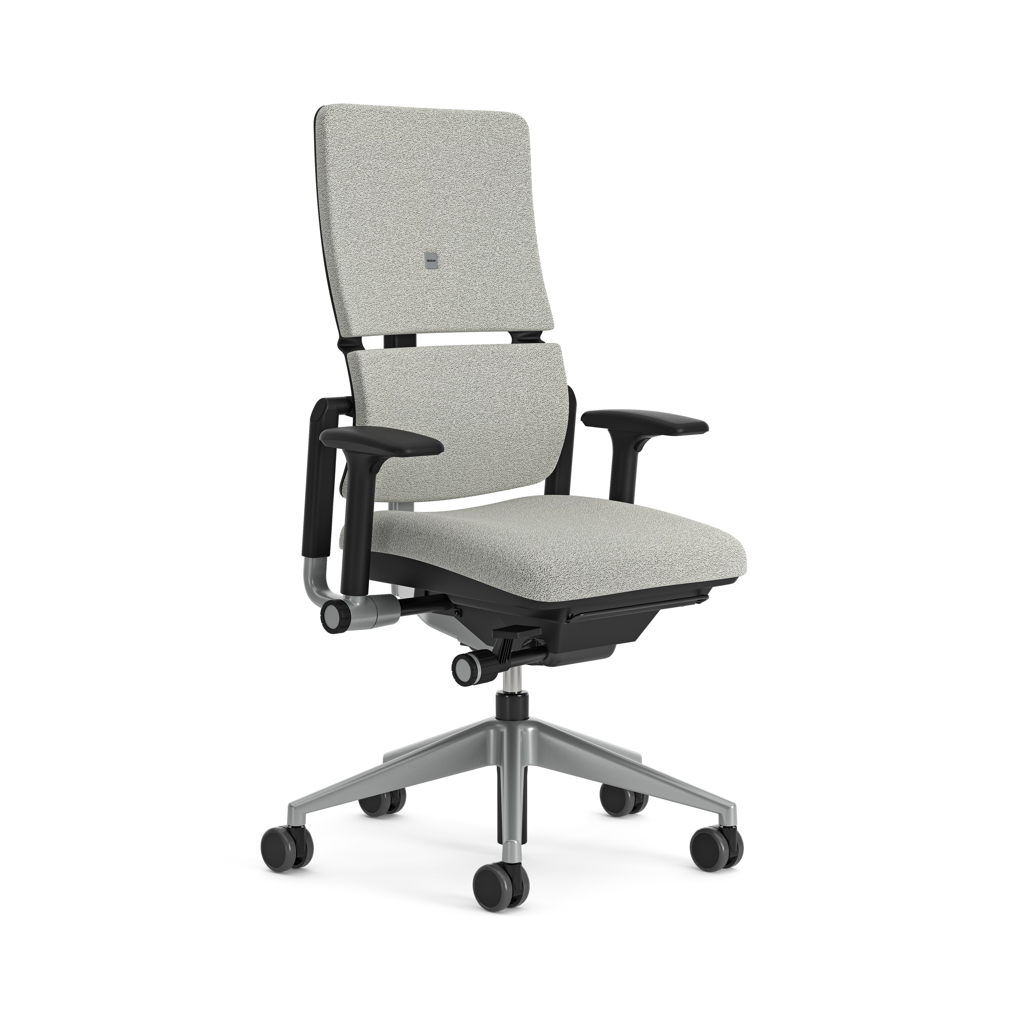 Fauteuil de bureau Please réemployé - tissu - piètement époxy gris - accotoirs 3D - minimum 25 pièces