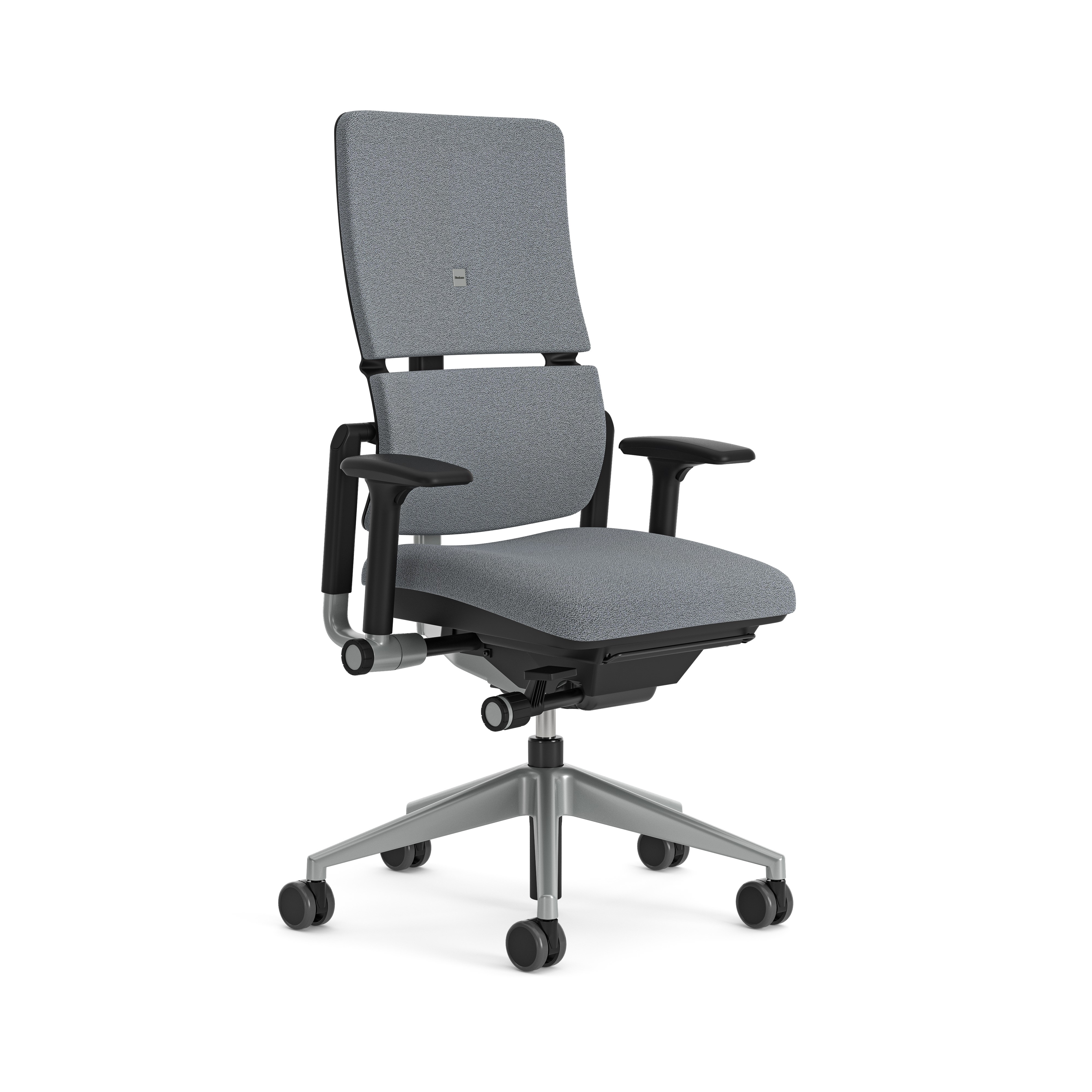 Fauteuil de bureau Please réemployé - tissu - piètement époxy gris - accotoirs 3D - minimum 25 pièces