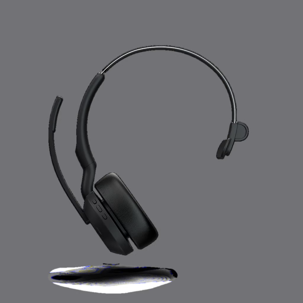 Casque sans fil Bluetooth Jabra Evolve2 55 MS mono + dongle USBA + base de charge
