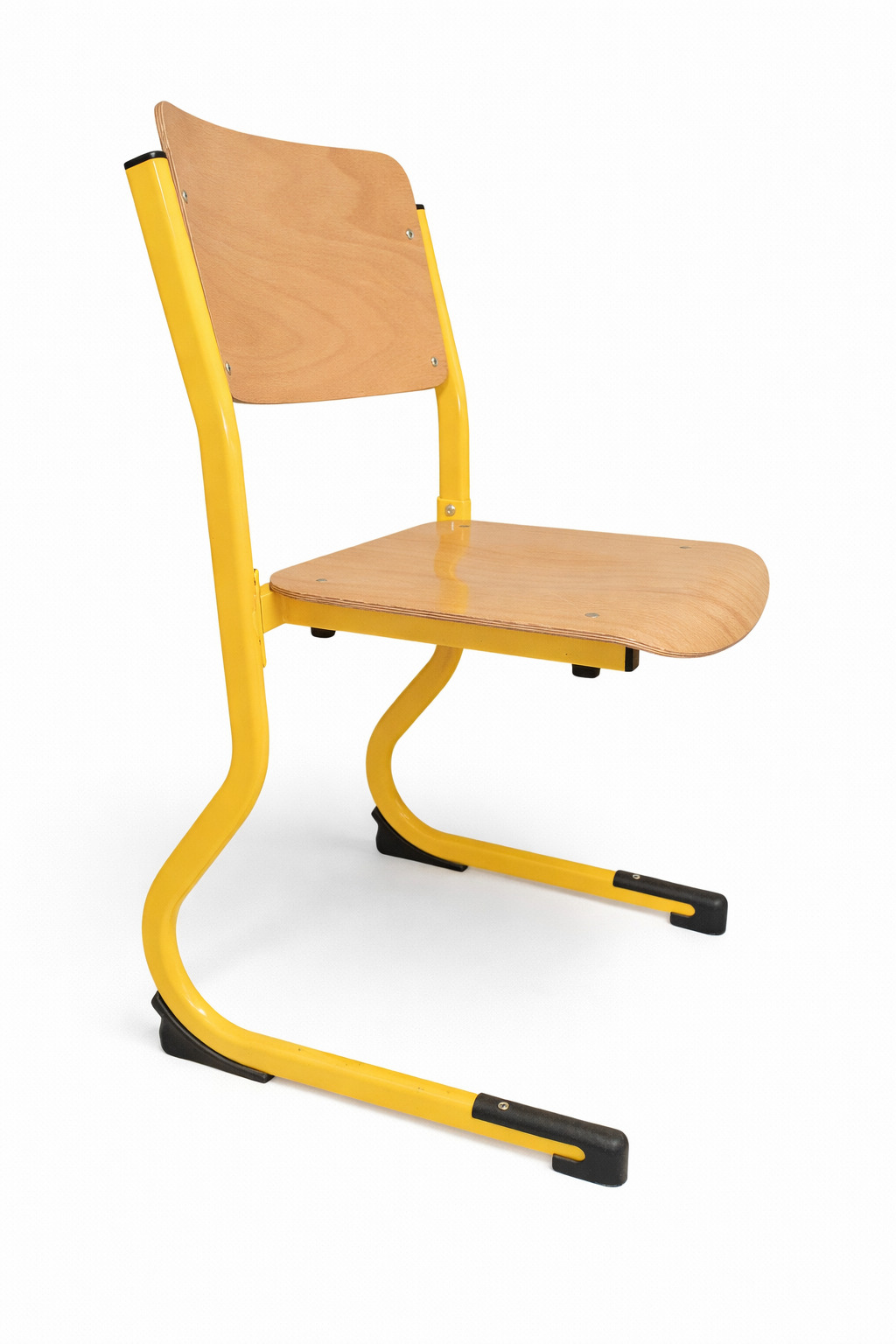 Chaise - mobilier réemployé Taille T4 à T6 - piétement Jaune - Lot de 28