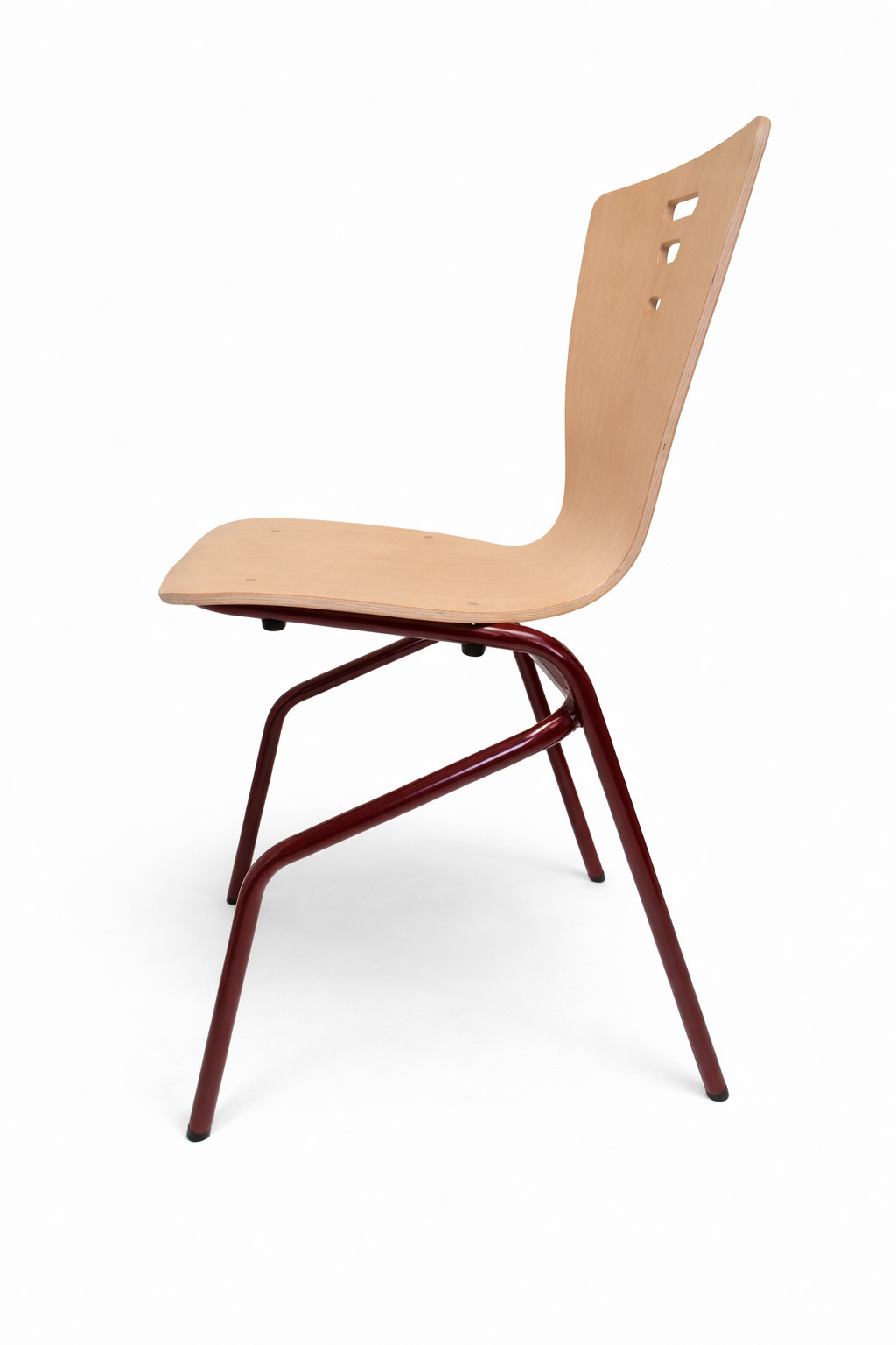Chaise - mobilier réemployé Taille 6 - piétement Bordeaux - Lot de 48