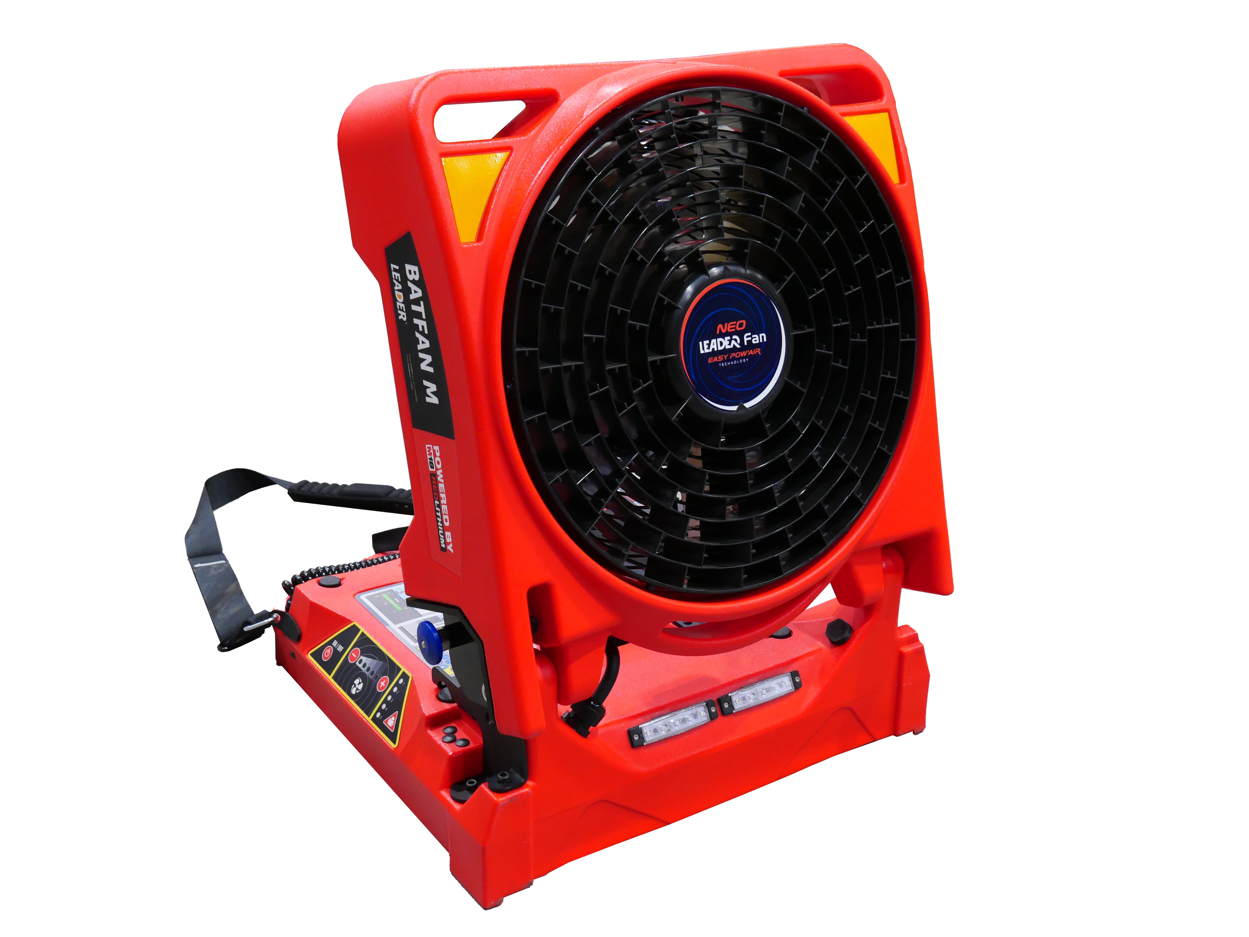 Ventilateur électrique sur batterie Batfan Milwaukee 220V fiche CE - avec chargeur et deux batteries