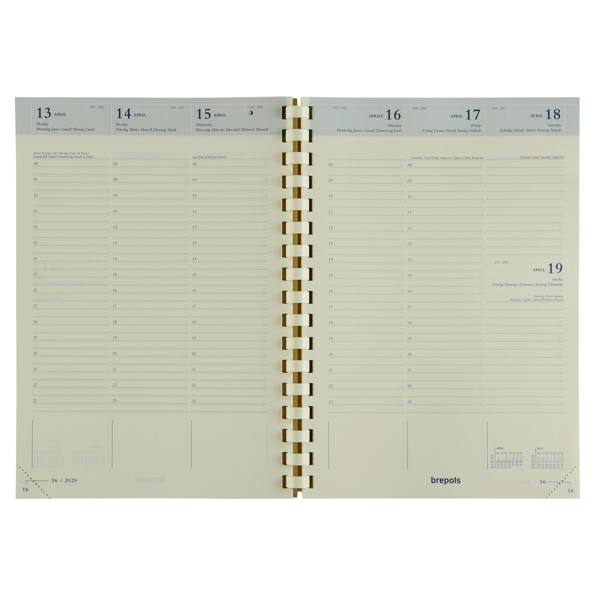 Agenda semainier Essenz - sept/sept - 14,8 x 21 cm - anthracite