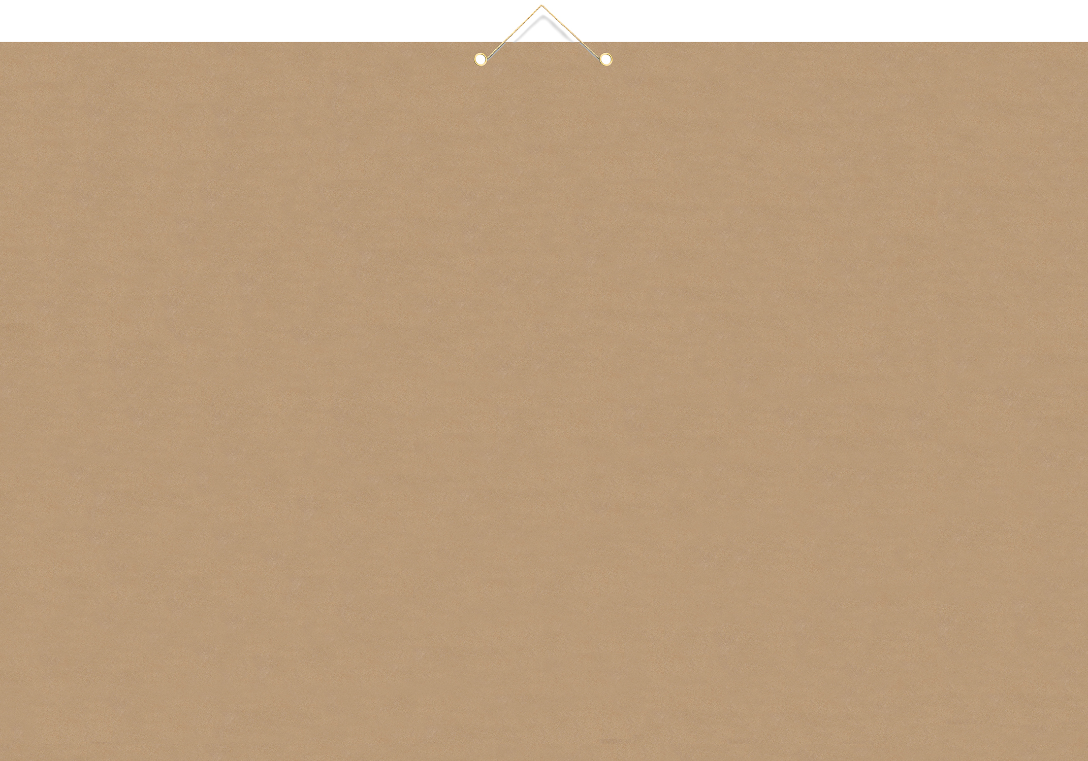 Calendrier recyclé - 13 mois sur 1 face - 43 x 65 cm - marron