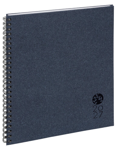 Agenda semainier Exacompta Eurotime 22W Forever 2025 18,5 x 22,5 cm - bleu