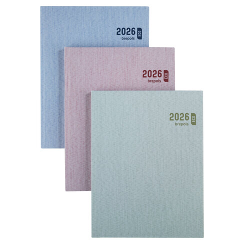Agenda semainier - Brepols -Toile Océan Timing - 17 x 22 cm coloris aléatoire